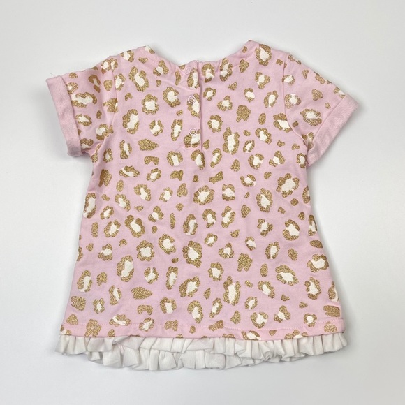 JUICY COUTURE Baby Pink Leopard Ruffle Dress 12 M - Picture 4 of 16